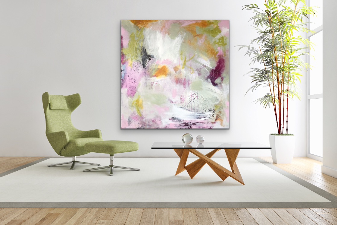 SOLD "Here Comes The Sun" (30" x 30") - Image 3