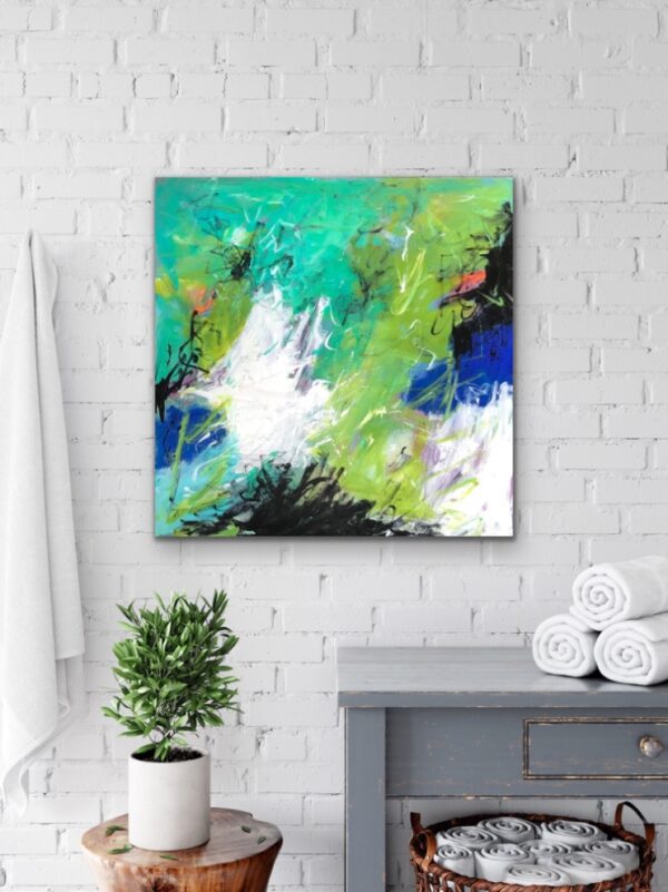 "Keep Our Oceans Clean" (24" x 24") - Image 4
