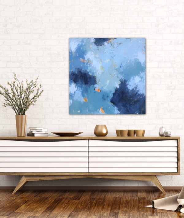 "Blue Harmony" (24" x 24") - Image 9