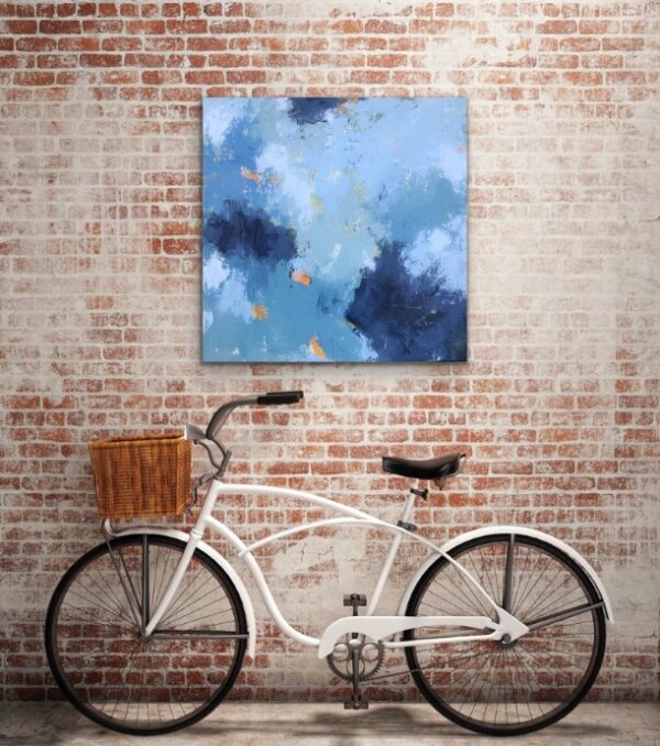 "Blue Harmony" (24" x 24") - Image 7