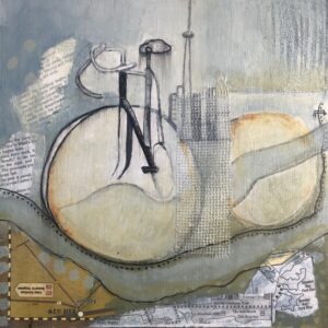 SOLD “Bicycle Path” (12″ x 12″)