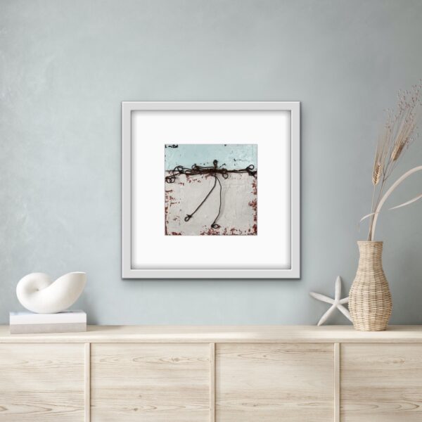 SOLD "Skating" (8" x 8") - Image 10