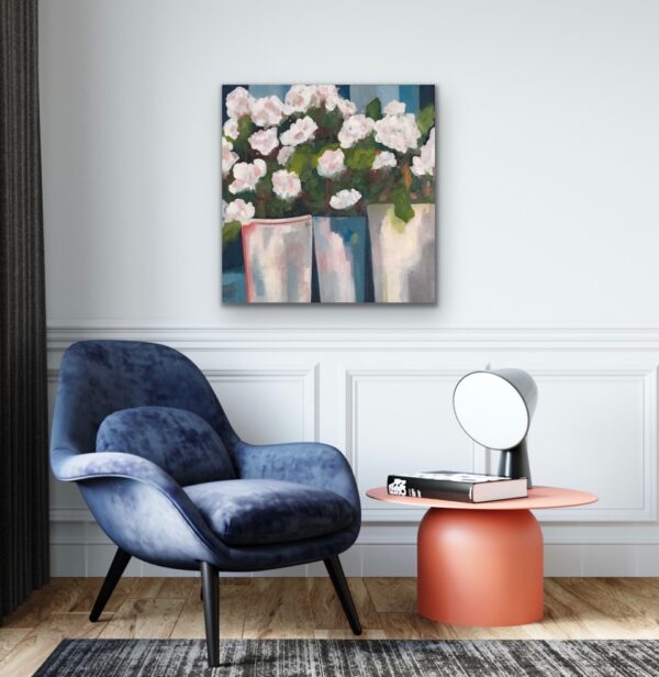 Sold "Roadside Flowers For Sale" (24" x 24") - Image 4