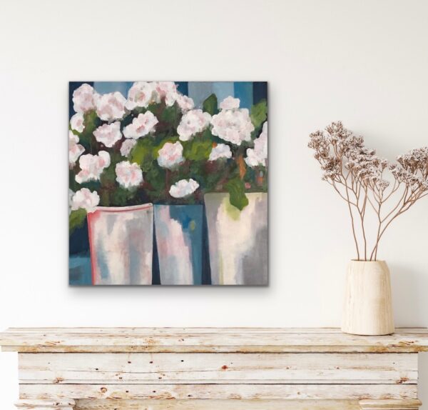 Sold "Roadside Flowers For Sale" (24" x 24") - Image 5