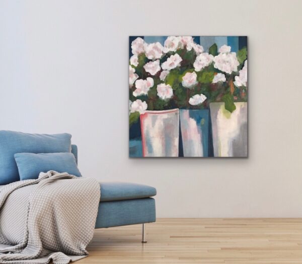 Sold "Roadside Flowers For Sale" (24" x 24") - Image 11