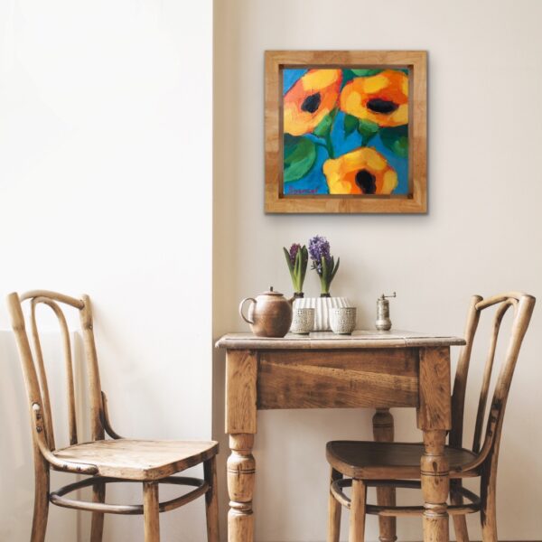 SOLD "Rising Gas Prices" (6x6) Wood Panel - Image 4
