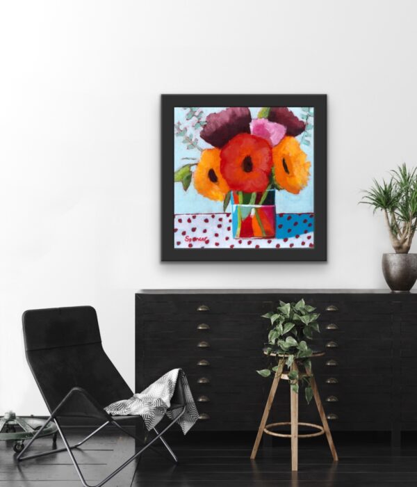 SOLD "Upbeat" (8x8) Wood Panel - Image 5
