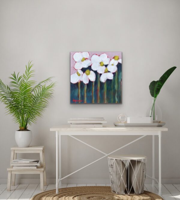 SOLD "Full Audience" (8x8) Wood Panel - Image 3