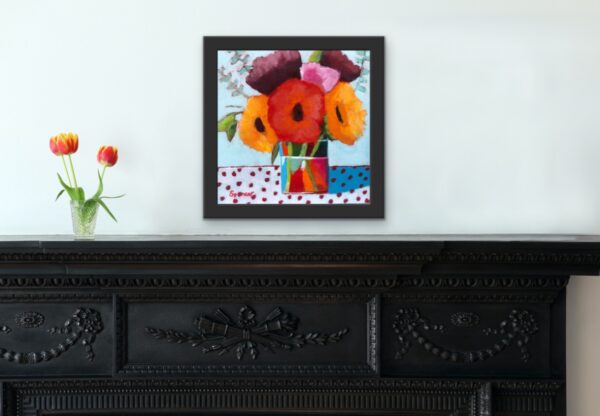 SOLD "Upbeat" (8x8) Wood Panel - Image 2