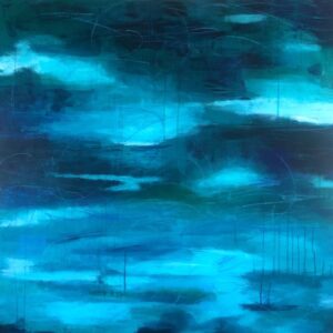 SOLD “Aegean Sea” Large (42″ x 42″)