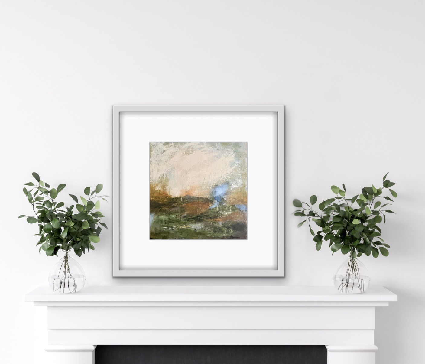 Harvest by Lynn Spencer Abstract Art. Displaying the warm hues of the beautiful fields to be harvested. Abstracted Landscape can add to your hallway or any room. Feel good about buying original art.