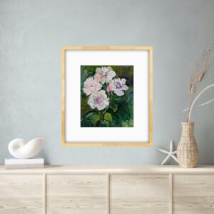 “Primroses” (12″ x 10″ x 1″) Canvas