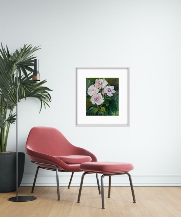 Primroses by Lynn Spencer Art was one of my first acrylic paintings. Inspired to capture the rich greens and luminous hues of the delicate petals.