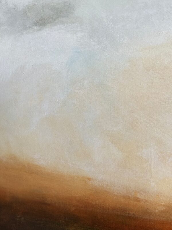 Abstract Art by Lynn Spencer. This abstracted landscape was inspired by the San Miguel Sunsets. I used a stumbling technique.
