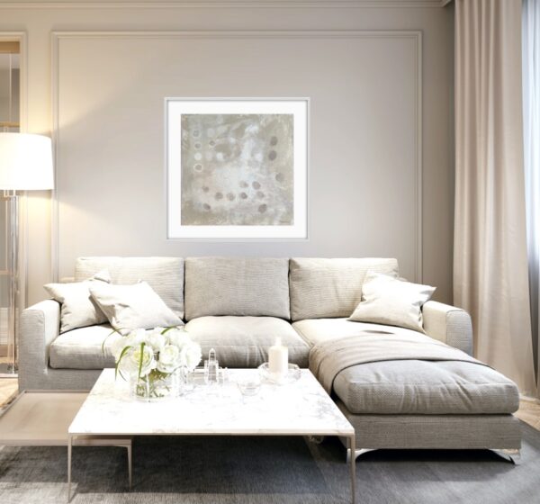 Bubble Tea by Lynn Spencer Abstract Art is a nice light addition to your wall in a neutral room in your modern home