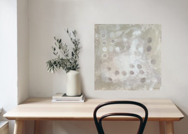 Bubble Tea by Lynn Spencer Abstract Art is a nice light addition to your wall in a neutral room in your modern home