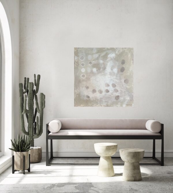Bubble Tea by Lynn Spencer Abstract Art is a nice light addition to your wall in a neutral room in your modern home