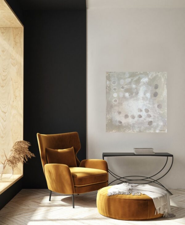 Bubble Tea by Lynn Spencer Abstract Art is a nice light addition to your wall in a neutral room in your modern home