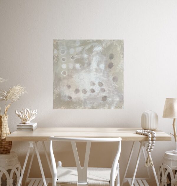Bubble Tea by Lynn Spencer Abstract Art is a nice light addition to your wall in a neutral room in your modern home