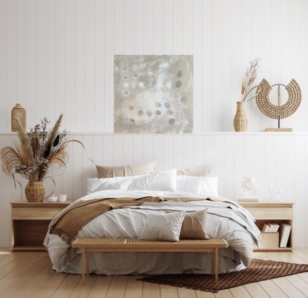 Bubble Tea by Lynn Spencer Abstract Art is a nice light addition to your wall in a neutral room in your modern home