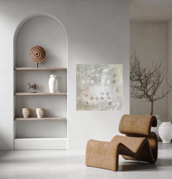 Bubble Tea by Lynn Spencer Abstract Art is a nice light addition to your wall in a neutral room in your modern home